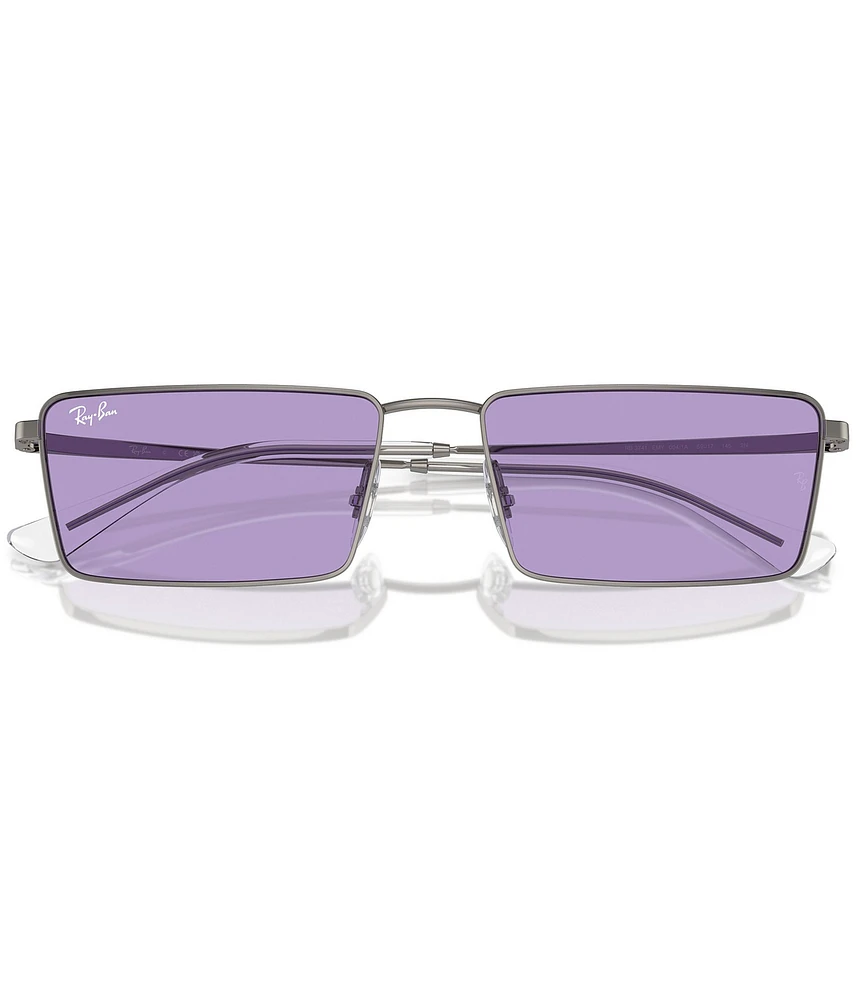 Ray-Ban Unisex Emy RB3741 59mm Rectangular Statement Sunglasses