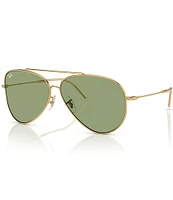 Ray-Ban Unisex RBR0101S Reverse 62mm Aviator Sunglasses