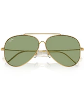 Ray-Ban Unisex RBR0101S Reverse 62mm Aviator Sunglasses