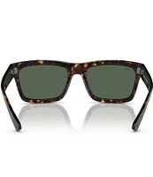 Ray-Ban Unisex Warren 54mm Havana Rectangle Sunglasses