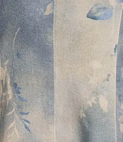 Reba Twill Antique Floral Scoop Neck Sleeveless Fit & Flare Tank Dress