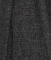 Reba V-Neck Short Cap Sleeve Frayed Hem Chambray Shift Dress
