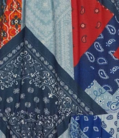 Reba Wyatt Patchwork Coordinating Tiered A-Line Skirt