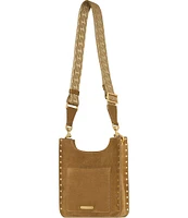 REBECCA MINKOFF Darren Mini Feed Xbd Suede Crossbody Bag