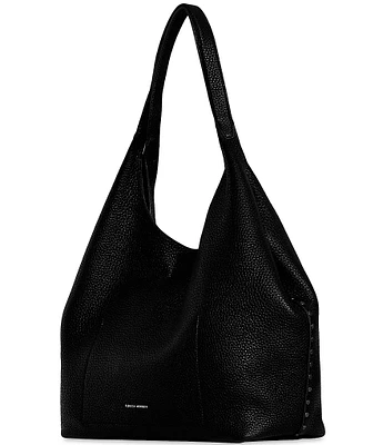 REBECCA MINKOFF Darren Signature Carryall Black Leather Shoulder Bag