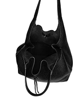 REBECCA MINKOFF Darren Signature Carryall Black Leather Shoulder Bag