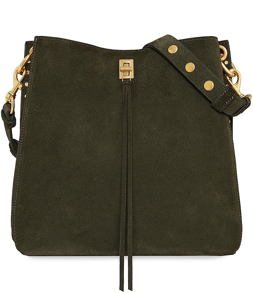 REBECCA MINKOFF Darren Suede Leather Shoulder Bag