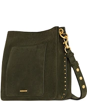 REBECCA MINKOFF Darren Suede Leather Shoulder Bag