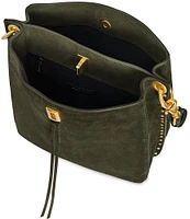 REBECCA MINKOFF Darren Suede Leather Shoulder Bag