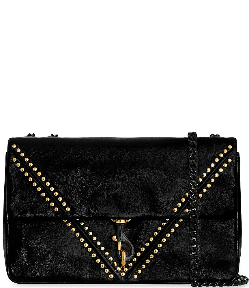 REBECCA MINKOFF Edie Medium V Studded Crossbody Bag