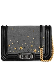 REBECCA MINKOFF Stars Denim Small Crossbody Bag