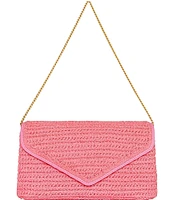 REBECCA MINKOFF Straw Envelope Clutch