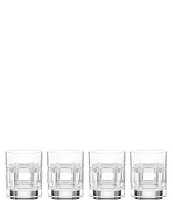 Reed & Barton Hudson Crystal Double Old Fashion Glasses, Set of 4