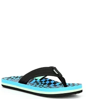 Reef Boys' Ahi Swell Checkers Flip-Flops (Youth)