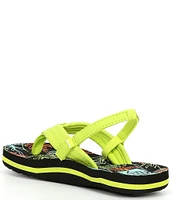 Reef Boys' Little Ahi Neon Palm Flip-Flops (Toddler)