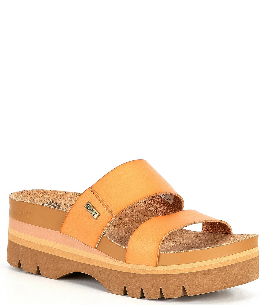 Reef Cushion Vista Higher Platform Slide Sandals