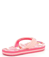 Reef Girls' Ahi Rainbows and Clouds Flip-Flops (Youth)