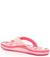 Reef Girls' Ahi Rainbows and Clouds Flip-Flops (Youth)