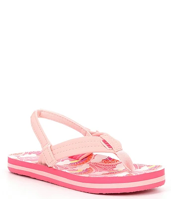 Reef Girls' Ahi Rainbows and Clouds Flip-Flops (Infant)