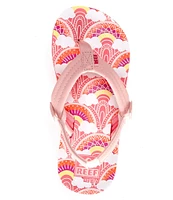 Reef Girls' Little Ahi Rainbows and Clouds Flip-Flops (Toddler)