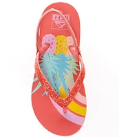 Reef Girls' Little Stargazer Print Flip-Flops (Toddler)