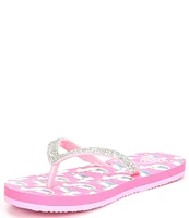 Reef Girls' Stargazer Unicorn Print Flip-Flops (Youth)