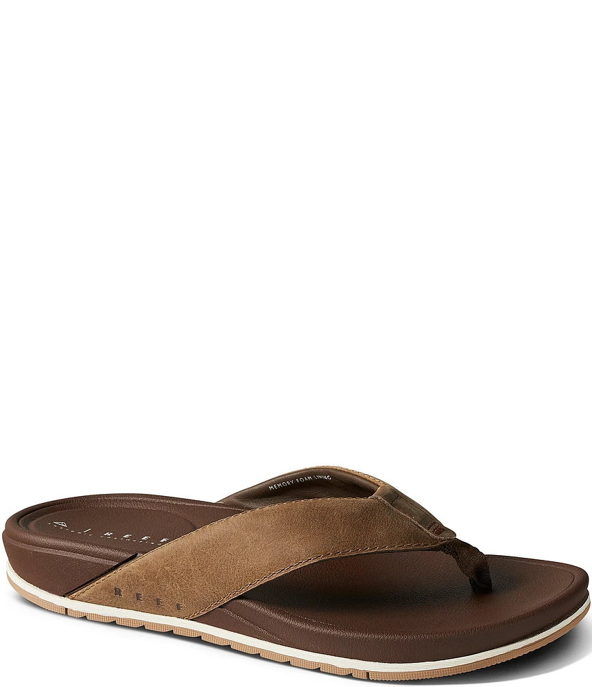 REEF Men's Cushion Bonzer Leaher Flip Flops