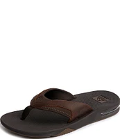 Reef Men's Leather Fanning Flip Flops