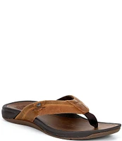 Reef Men's Pacific Leather Flip Flops