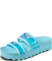 Reef Vista Hi-Energy Clear Strap Platform Slides