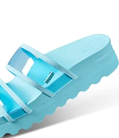 Reef Vista Hi-Energy Clear Strap Platform Slides