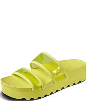 Reef Vista Hi-Energy Clear Strap Platform Slides