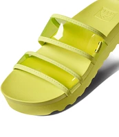 Reef Vista Hi-Energy Clear Strap Platform Slides