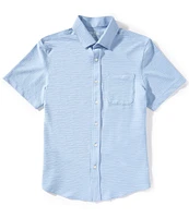 RHONE Commuter Seersucker Short Sleeve Woven Shirt