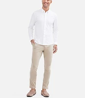 Rhone Commuter Solid Performance Stretch Long-Sleeve Woven Shirt