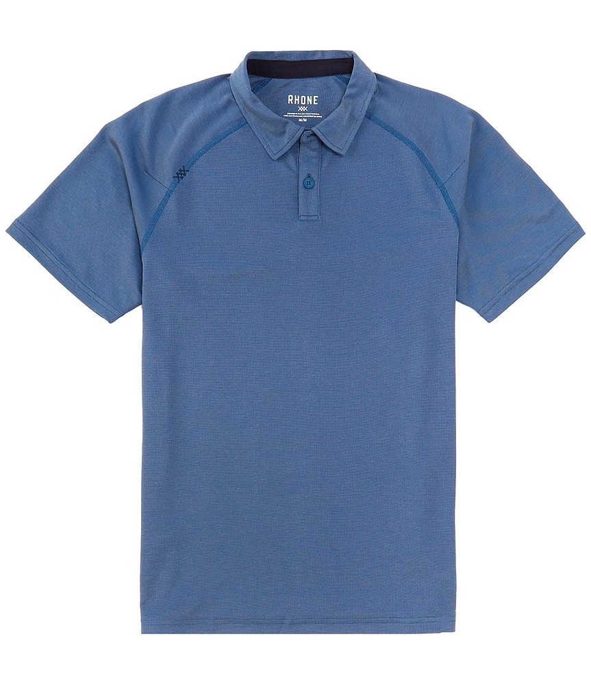 RHONE Delta Pique Short Sleeve Polo Shirt