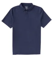 RHONE Delta Pique Solid Short Sleeve Polo Shirt