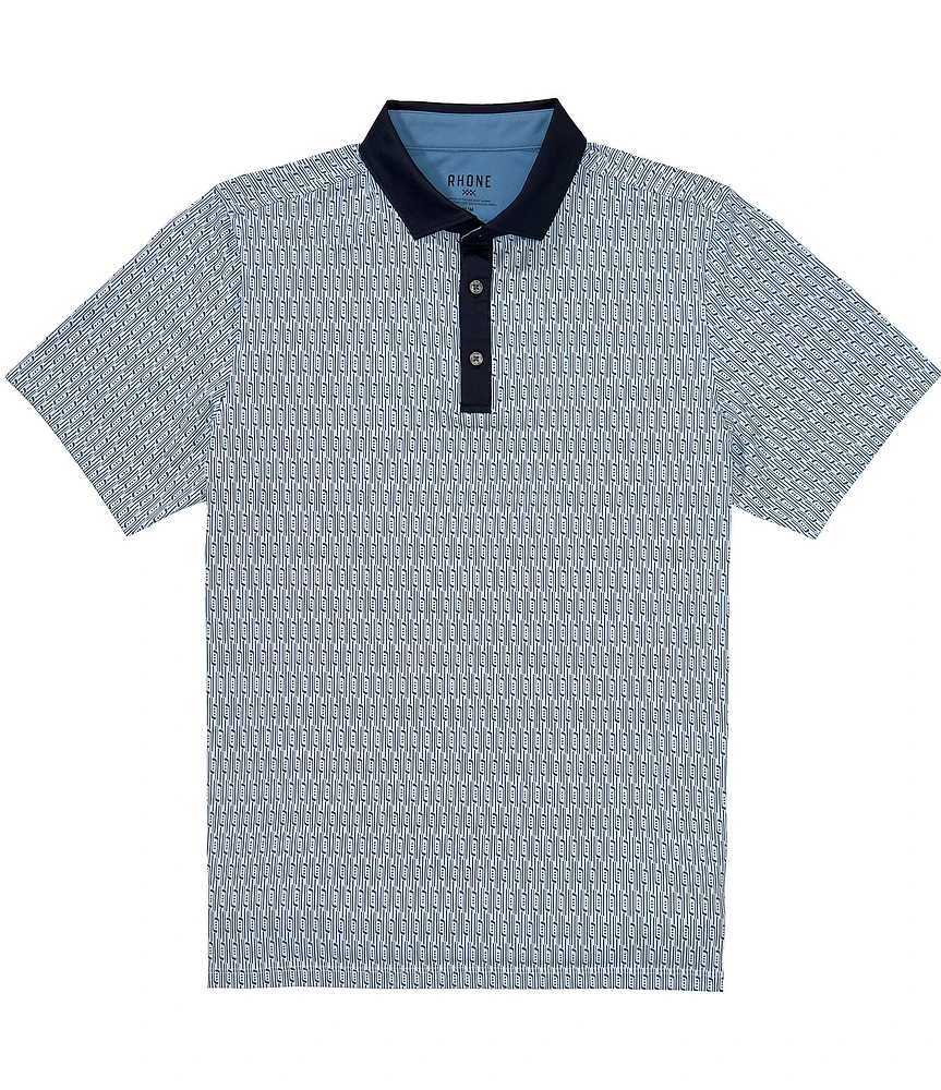 RHONE Golf Sport Performance Stretch Short Sleeve Polo Shirt