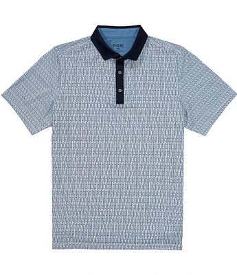 RHONE Golf Sport Performance Stretch Short Sleeve Polo Shirt