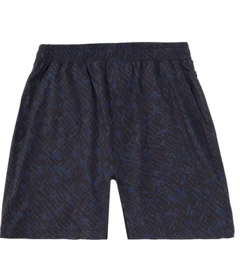 RHONE Performance Stretch Printed Mako 7#double; Inseam Unlined Shorts