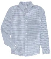 RHONE Slim-Fit Commuter Check Performance Stretch Long-Sleeve Woven Shirt