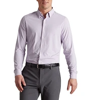 RHONE Slim Fit Solid Commuter Performance Stretch Long Sleeve Woven Shirt