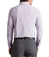 RHONE Slim Fit Solid Commuter Performance Stretch Long Sleeve Woven Shirt