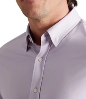 RHONE Slim Fit Solid Commuter Performance Stretch Long Sleeve Woven Shirt