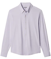 RHONE Slim Fit Solid Commuter Performance Stretch Long Sleeve Woven Shirt