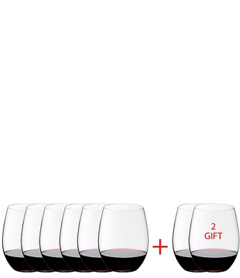 Riedel O Wine Tumbler Cabernet / Merlot Glasses, Buy 6 Get 2