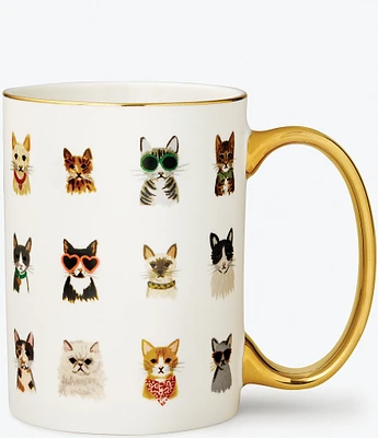 Rifle Paper Co. Cool Cats Porcelain Coffee Mug