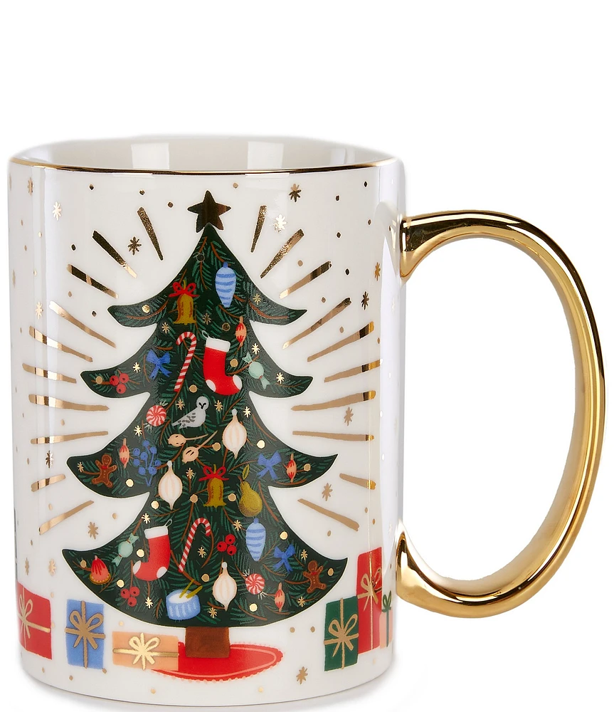 Rifle Paper Co. Holiday Nutcracker Christmas Tree Porcelain Mug