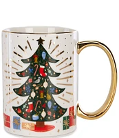 Rifle Paper Co. Holiday Nutcracker Christmas Tree Porcelain Mug