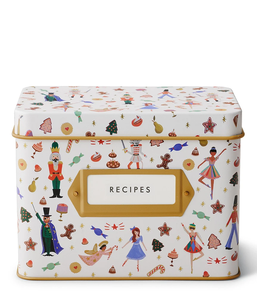 Rifle Paper Co. Holiday Nutcracker Sweets Recipe Tin